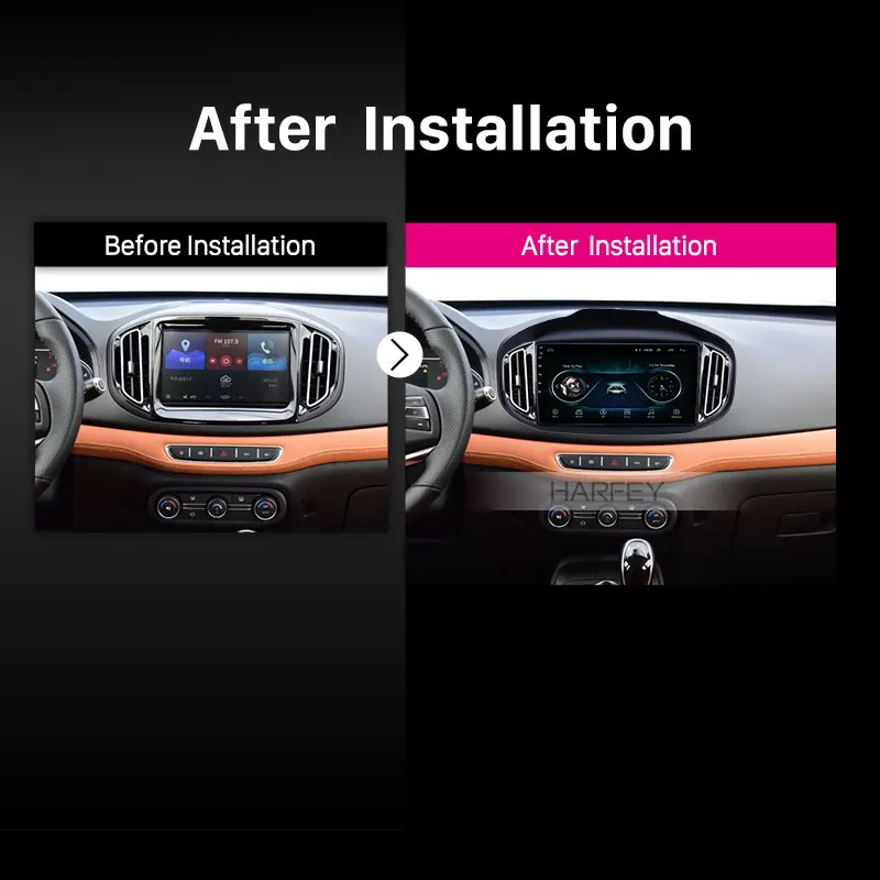 Автомагнитола Harfey для Chery Tiggo 7 10 1 9 с сенсорным экраном HD 2016 дюйма GPS Android