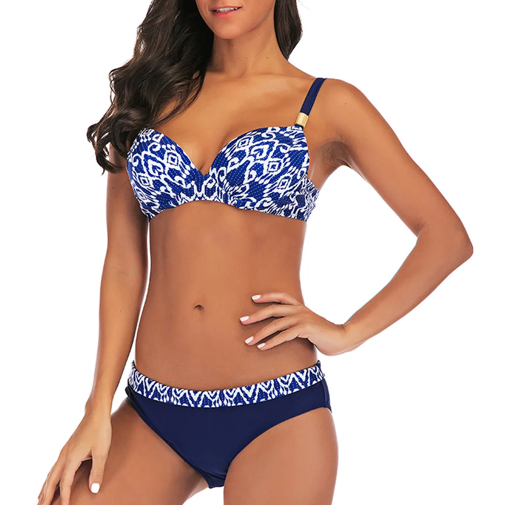 Новый женский купальник Танкини с принтом большого размера пляжная одежда
