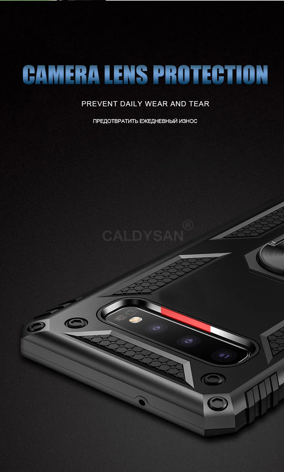 Роскошный армированный силиконовый чехол-бампер для samsung Galaxy S8, S9, S10 Plus, S10e, автомобильный держатель, кольцевой чехол, Note 8, 9, 10, противоударный чехол