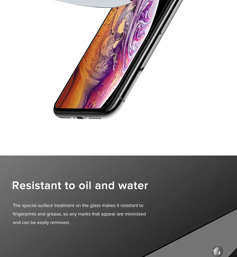JCPAL Защитное стекло для экрана для iPhone XS пленка для всего тела 9H Полное покрытие экрана Антибликовое покрытие 53717