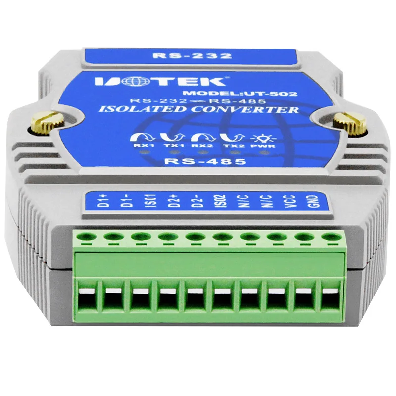 UT 502 RS232 в 2 портовый RS485 конвертер фотоэлектрическая изоляция Молниезащита