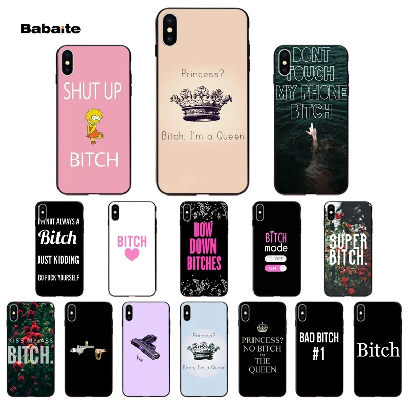 Babaite I'M NOT ALWAYS A BITCH Новинка Fundas чехол для телефона iPhone 8 7 6 6S Plus 5 5S SE XR X XS MAX Coque