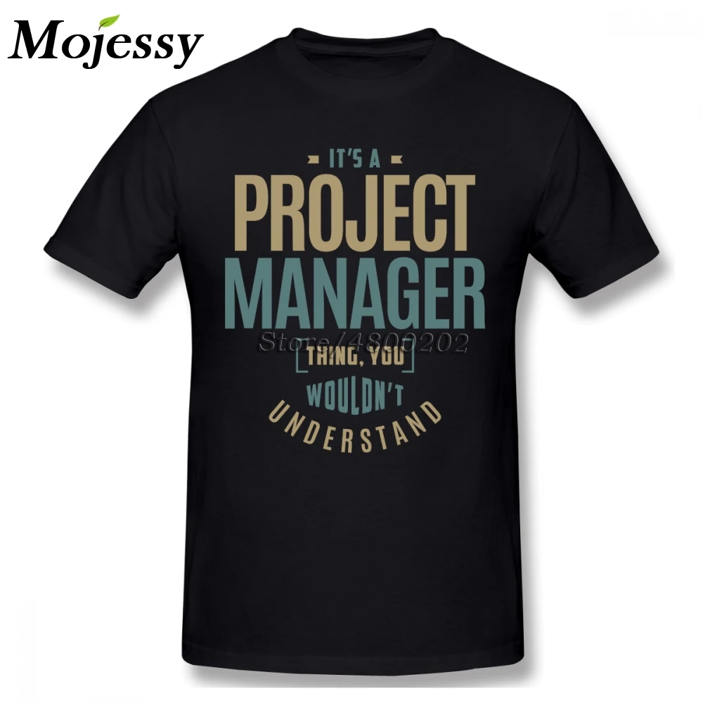 Менеджер проекта футболка для мужчин плюс размер 4XL пара Camiseta|Мужские футболки| |