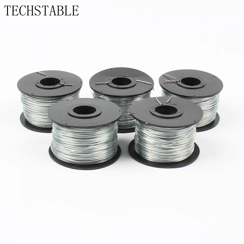 TECHSTABLE высокое качество 0,8 мм 100 м стальная проволока Автоматическая стальная связывающая машина, Проволочная катушка