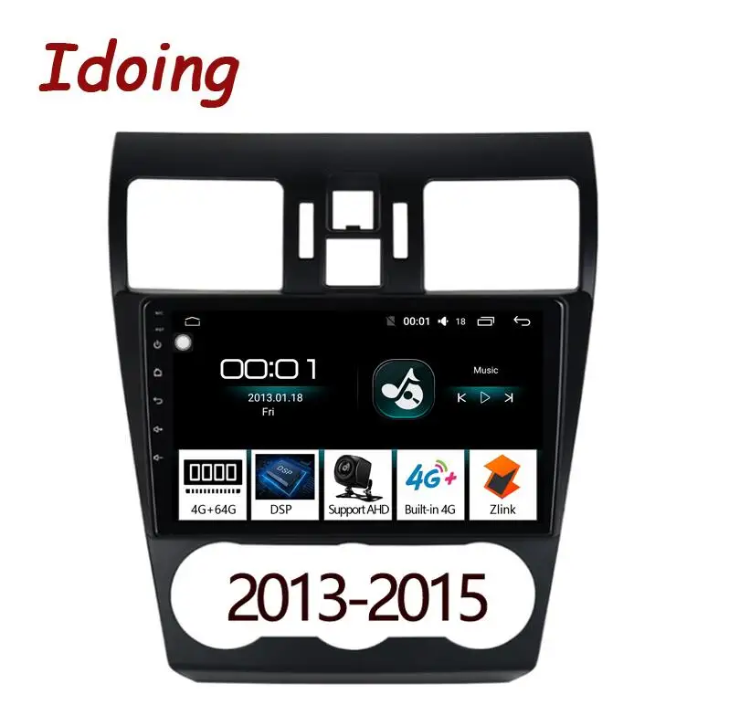2013-2015 Idoing 1 Din " 2.5D ips DSP автомобильный Android 8,1 радио gps мультимедийный плеер 4G+ 64G Восьмиядерный для Subaru WRX- навигация - Цвет: 2013-2015