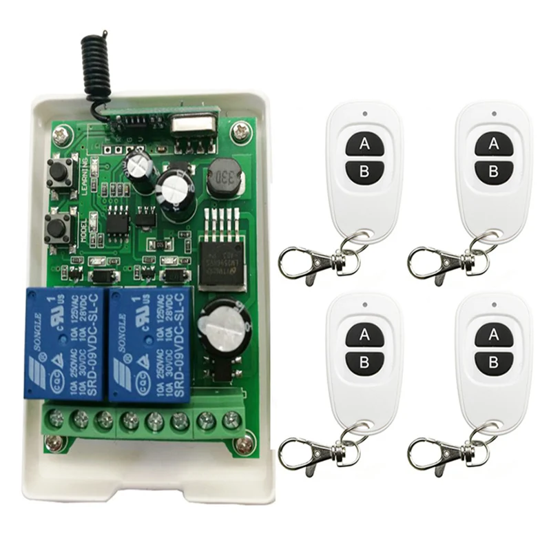 DC12V 24V 36V 48V 2CH 2 CH 10A беспроводной пульт дистанционного управления выключатель