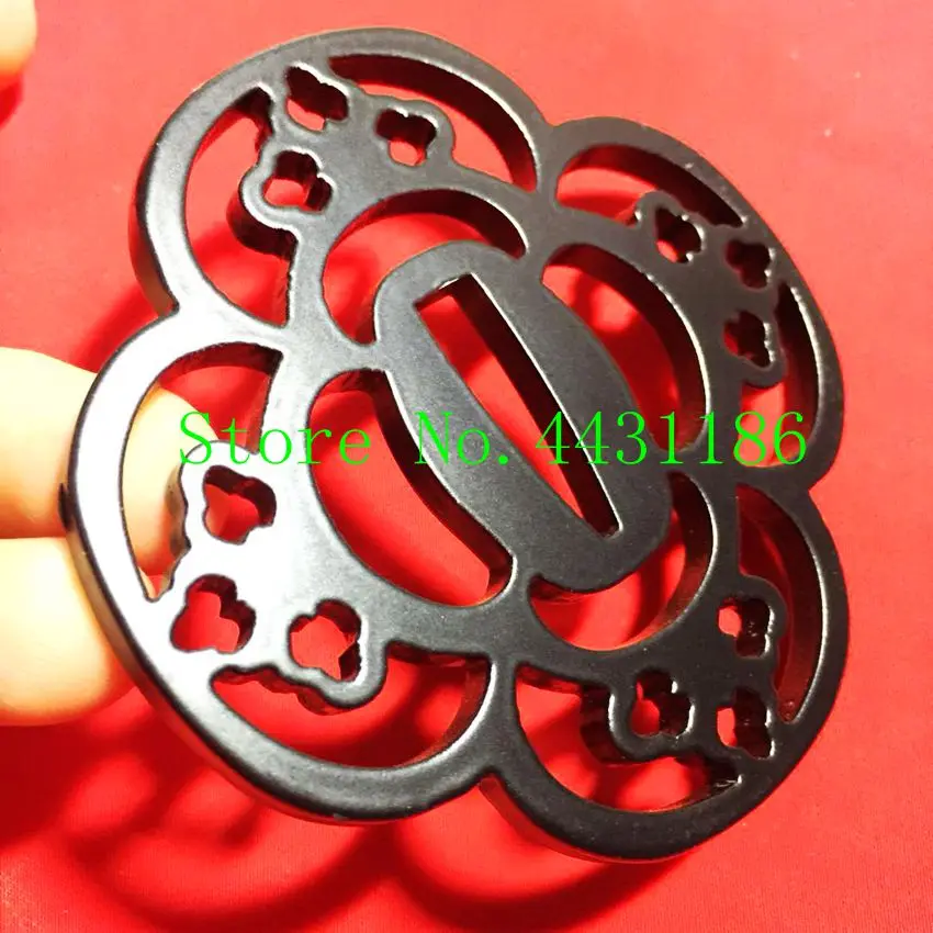 Красивый Меч фитинг железная ручка Tsuba защита для японской искусственной кожи
