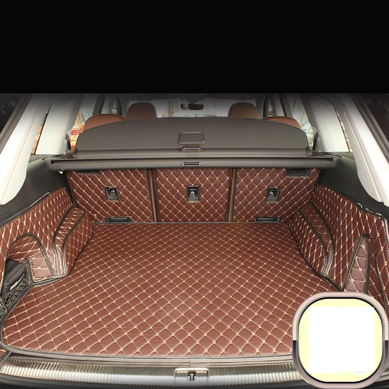 Волоконно-кожаный коврик для багажника автомобиля audi Q7 2008 2009 2010 2011 2012 2013 2014 2016 2017