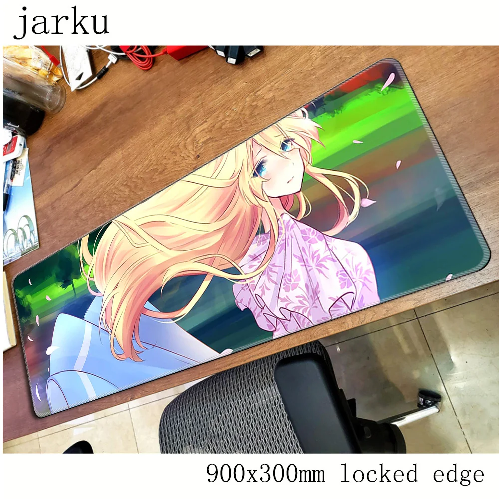 

violet evergarden pad mouse computador gamer mause pad 900x300X2MM padmouse hot sales mousepad ergonomic gadget office desk mats