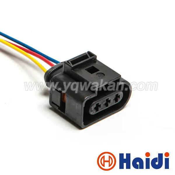 1set 3pin 3.5mm Crankshaft position sensor plug auto waterproof wire harness connector 1J0 973 723