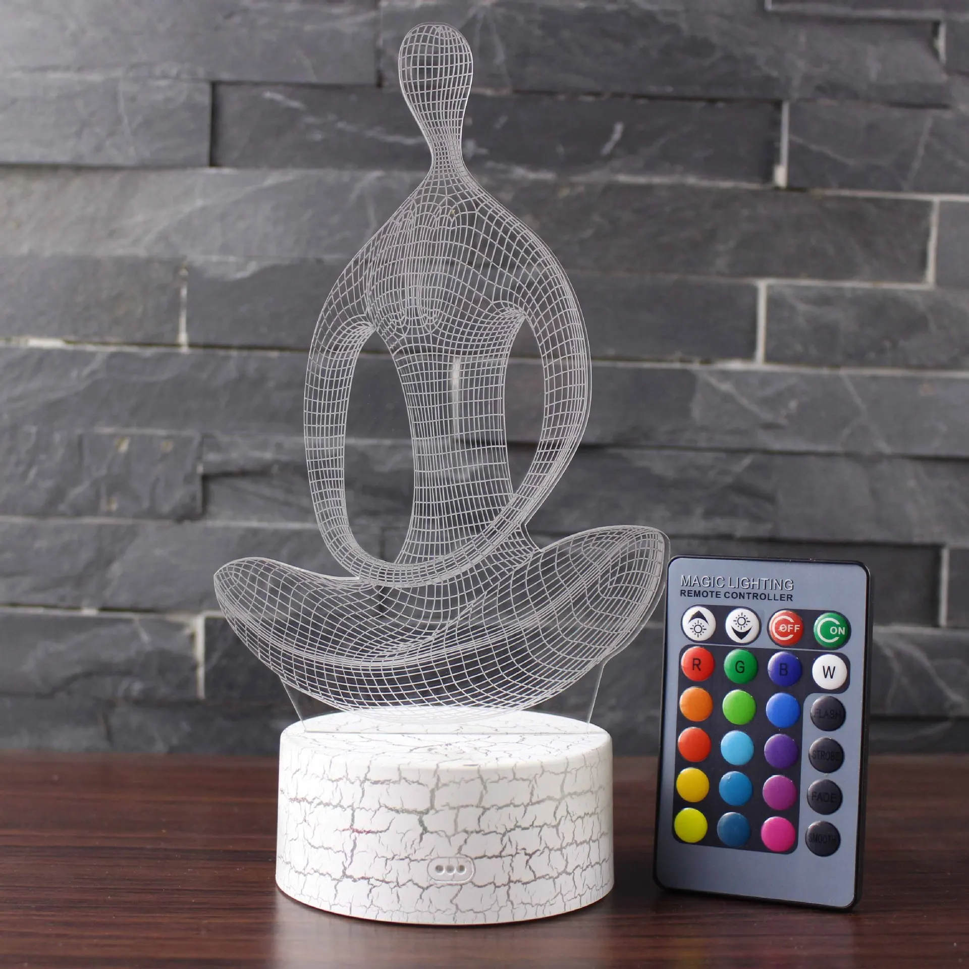 Товары для медитации пульт дистанционного управления 3d настольные лампы