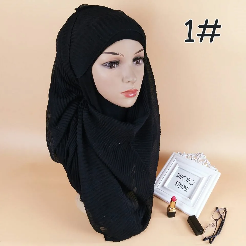 180*70 см мягкие носки из тонкого хлопка Hijab шарф Мусульманский платок исламский аксессуары Платки femme