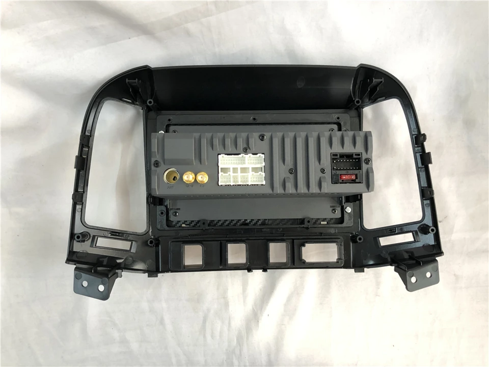 1024*600 Восьмиядерный 4G Android 9,1 2din автомобильный Радио DVD gps для hyundai Santa Fe 2006-2012 головное устройство радио Cessette рекордер 4 отверстия