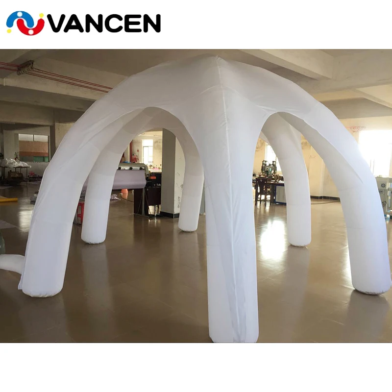 

Free Led Lighting 4m Diameter Colorful Oxford Inflatable Spider Tent Advertising Party use For Rental Exhibition Inflatable Tent