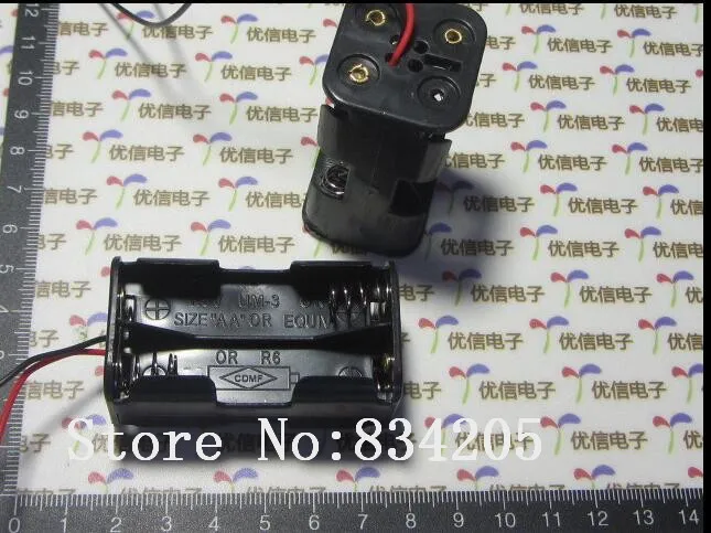 Бесплатная доставка держатель аккумулятора 4AA/основание/коробка (4 No.5 батареи)