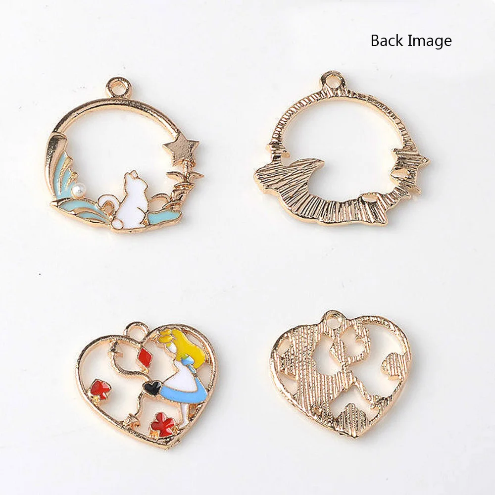 Креативные Мультяшные пуговицы-подвески из сплава 10 шт./лот ювелирные изделия