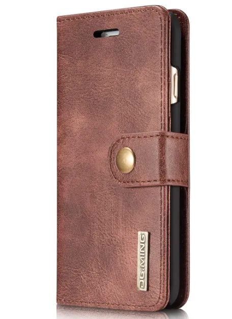 Роскошный кожаный чехол-книжка для samsung Note 10 Plus Note 9, 8, S7 Edge, S8, S9 Plus, съемный магнитный чехол со слотом для карт - Цвет: Red