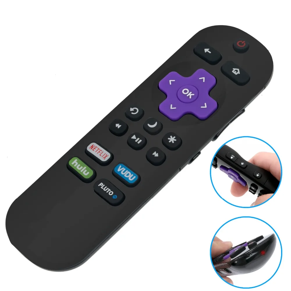 Новый пульт дистанционного управления 101018E0016 с NETFLIX HULU VUDU PLUTO для Philips Roku TV 43PFL4962