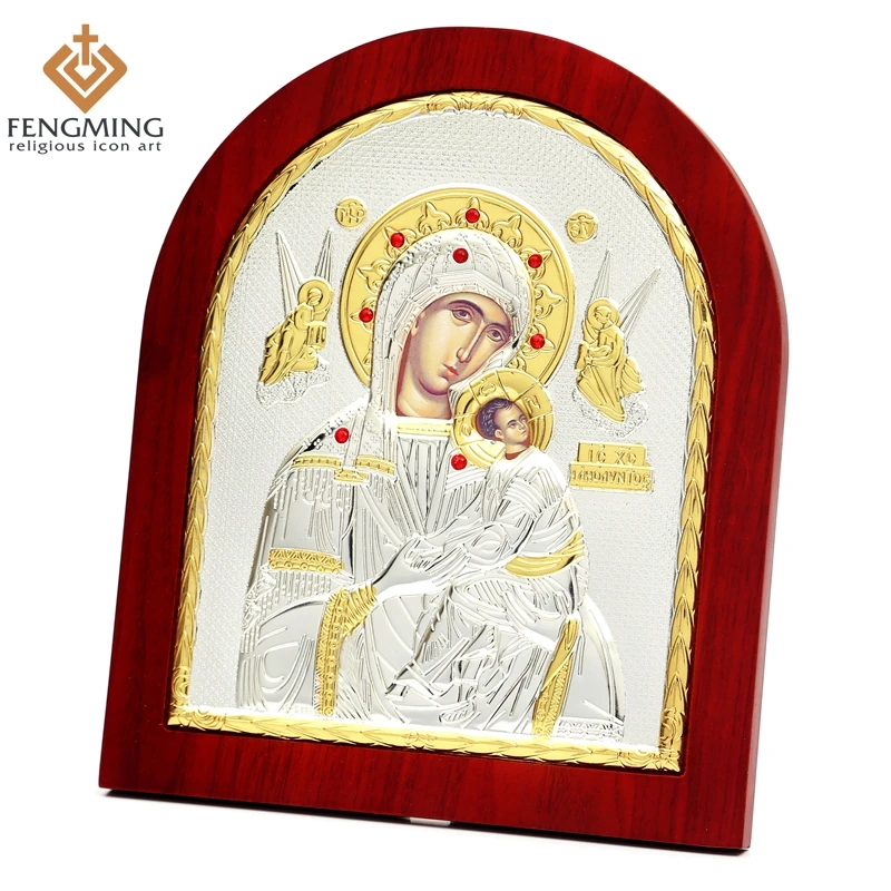 Русская религиозная икона Девы Марии христианская токос верность Крещение