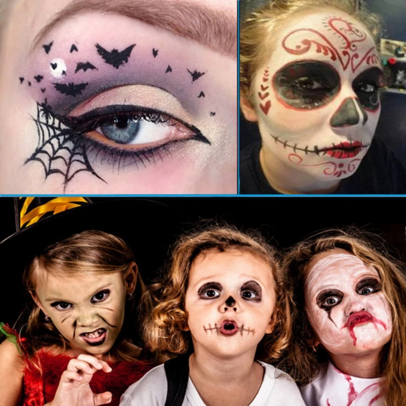 Флэш татуировка краска для лица и тела масляная искусство рисования на Хэллоуин