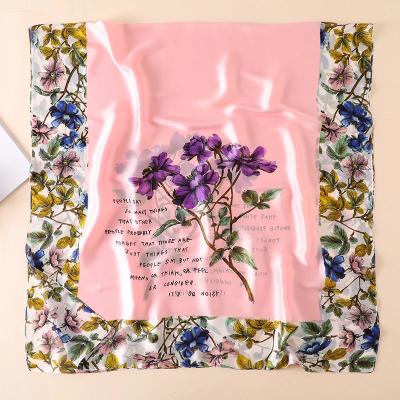 2020 фирменный женский шелковый шарф с буквенным принтом весенние и летние шарфы