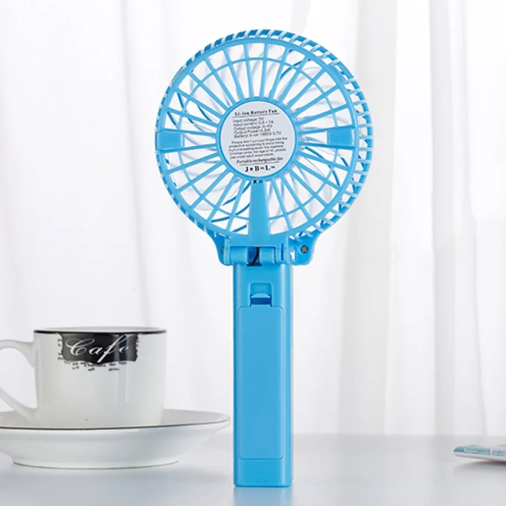 Portable Hand Fan USB Rechargeable Foldable Handheld Mini Cooler 3 Speed Adjustable Cooling for Outdoor Travel | Бытовая техника
