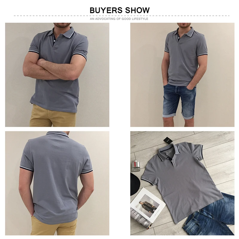 GLO-STORY отправляется из Европы Мужская Базовая Повседневная Трикотажная хлопковая