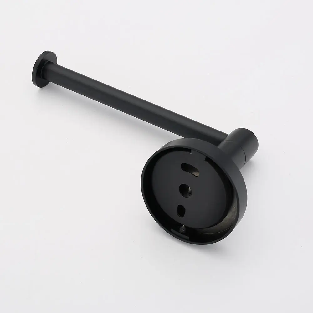 

Bathroom Durable Roll Paper Stainless Steel Matte Black Bathroom Toilet Roll Holder Towel Square Bathroom Accessories
