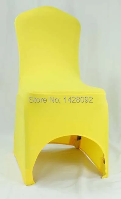 Ярко желтый спандекс покрытие стула для свадебных стульев банкетные стулья chiavari