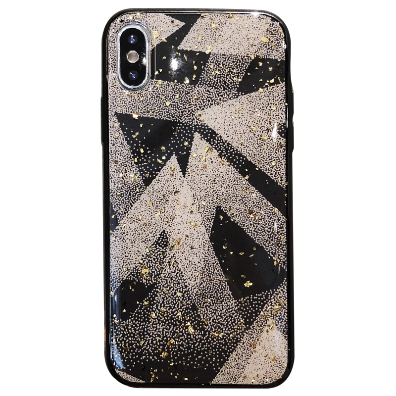 GlamPhoneCase Национальный стиль геометрический Золотой Фольги чехол для телефона iPhone