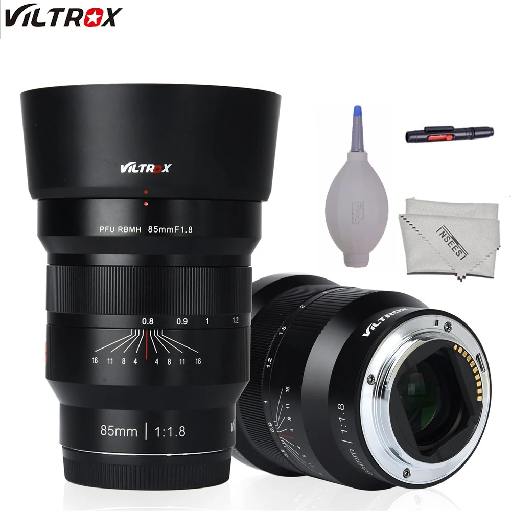 VILTROX 85 мм f1.8 полнокадровая ручная система с фиксированным фокусом для объектива