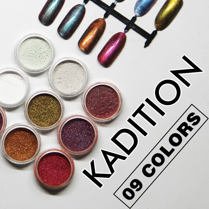 KADITION Новинка 1 г сахарные ногти художественные блестки порошок пыль песочные