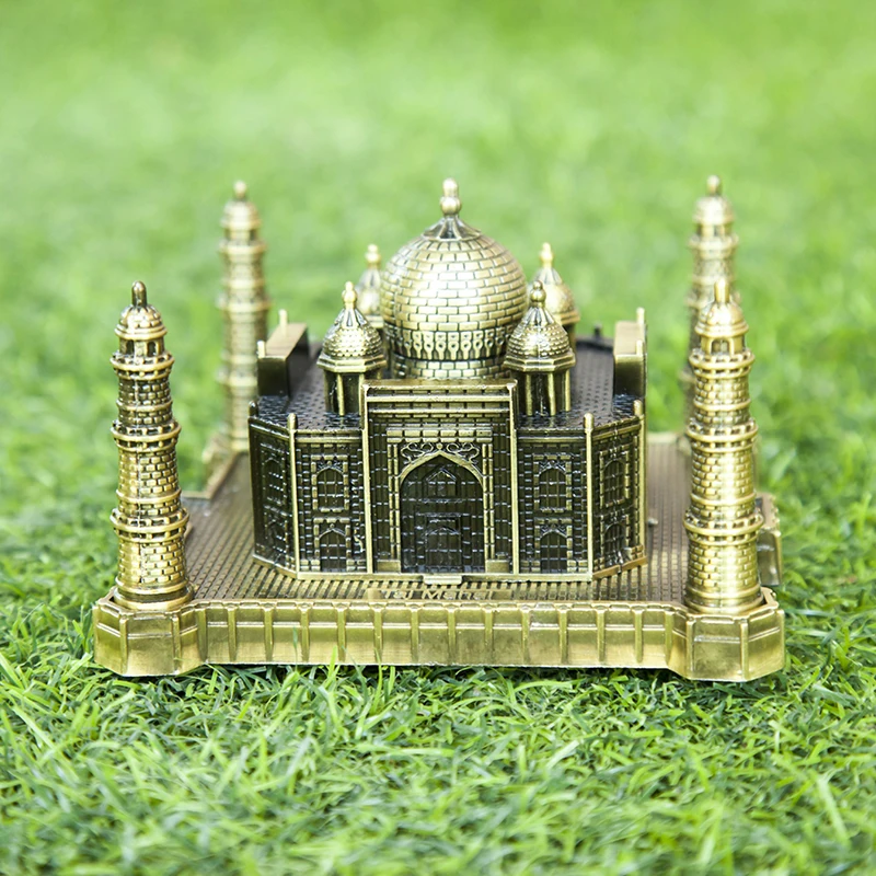 Bronze Color Big Модель Тадж Махала из металла Индия туристические сувениры подарок на свадьбу юбилей творческая статуя здание украшения ремесла фигурки - Цвет: Bronze Color Big