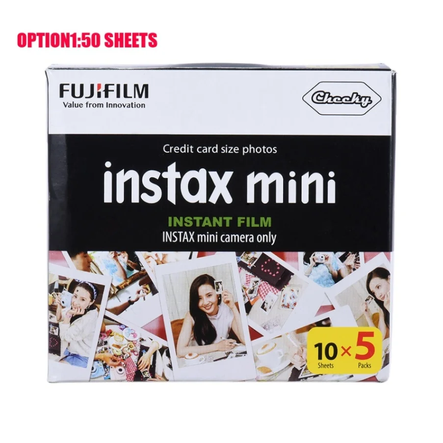 Fujifilm Instax Mini 20/50 Листов Белая пленка фото бумага моментальная печать альбом для Fujifilm Instax Mini 7 s/8/25/90/9 - Цвет: 50 Sheets