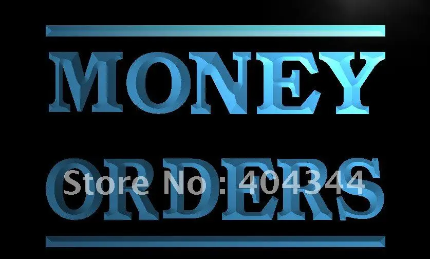 

LB431- Money Orders Services LED Neon Light Sign home decor crafts