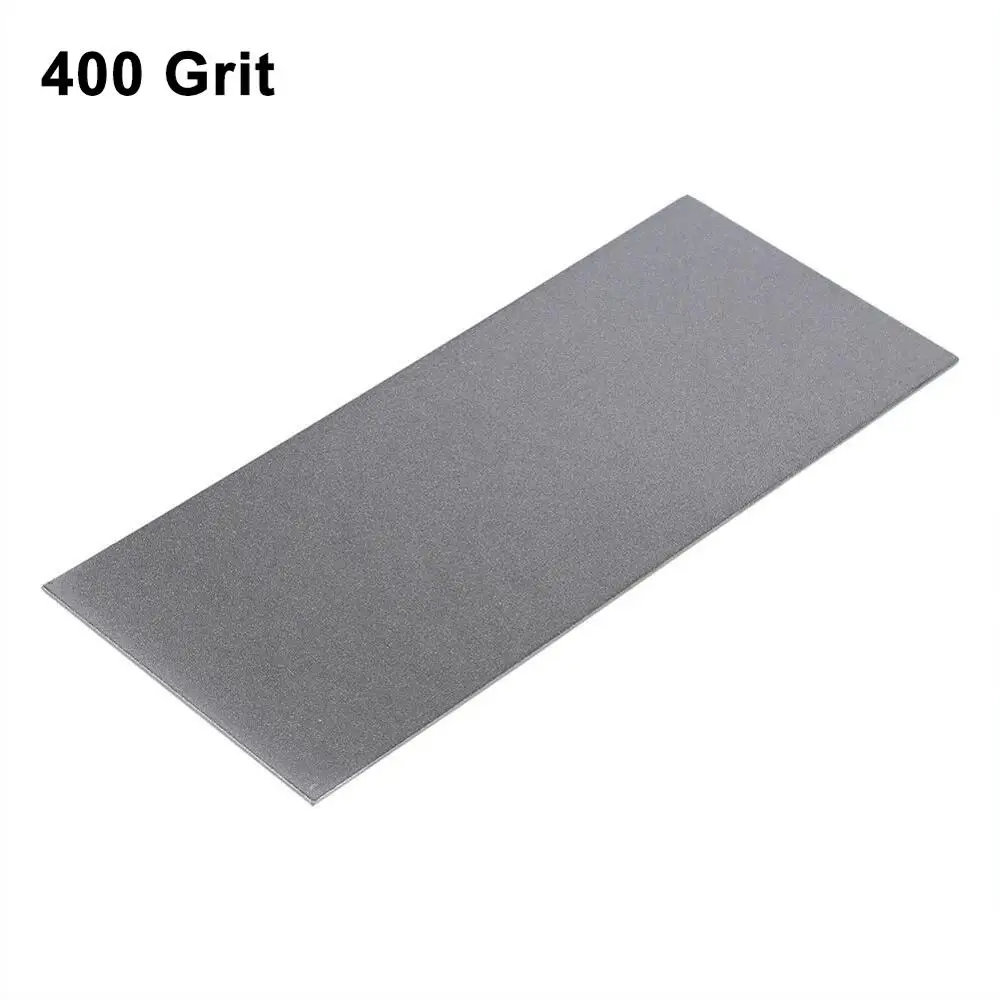400 Grit 80-3000 зернистость алмазная пластина тонкий нож точилка угол для шлифовки камня/нефрита/уплотнения резной нож/дерево ремесла пластина шлифовальный инструмент - Цвет: 400 Grit