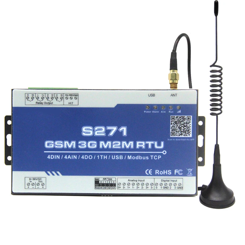 4G M2M RTU iot устройства SMS контроллер беспроводной пульт дистанционного управления IO
