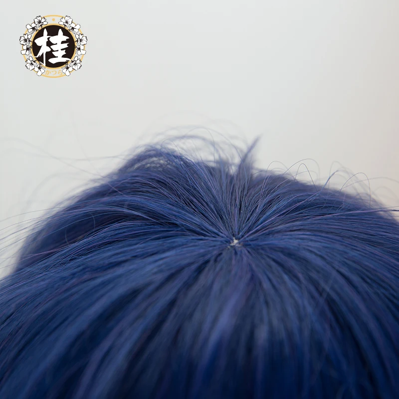UWOWO парик с Уми Сонода Love Live Hair 80 см длинные синие прямые термостойкий LoveLive Umi |