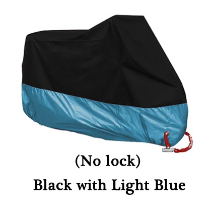 Light blue 15 цветов, чехол для мотоцикла, универсальный, для улицы, для помещений, УФ-защита, для скутера, водонепроницаемый, для мотоцикла, для велосипеда, для дождя, для палатки, для квадроцикла, чехол - Цвет: Light blue