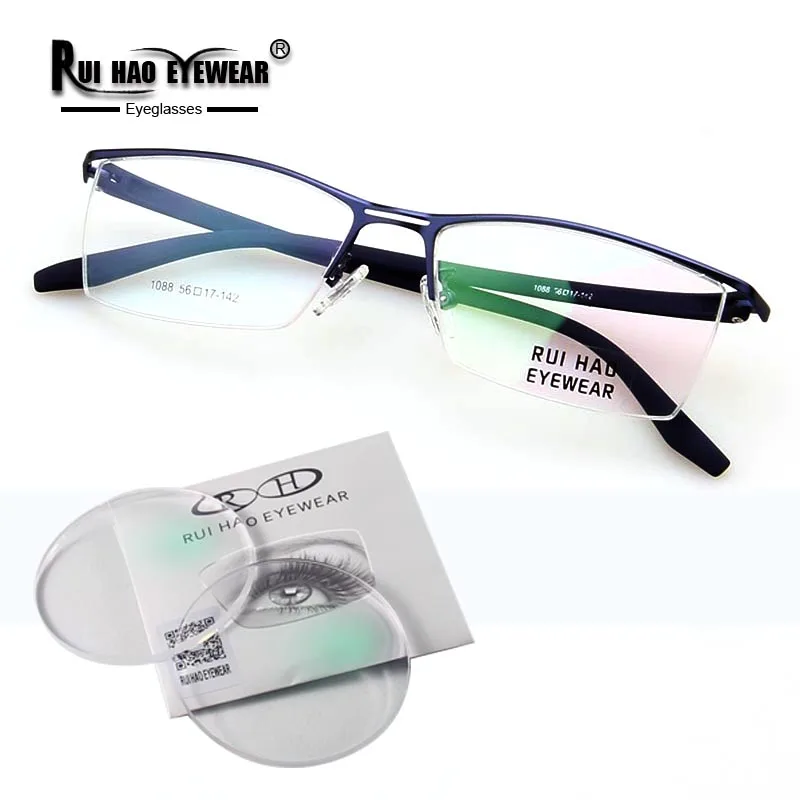 Gafas graduadas personalizadas, montura superligera, lentes ópticas de resina transparentes, gafas progresivas para Miopía
