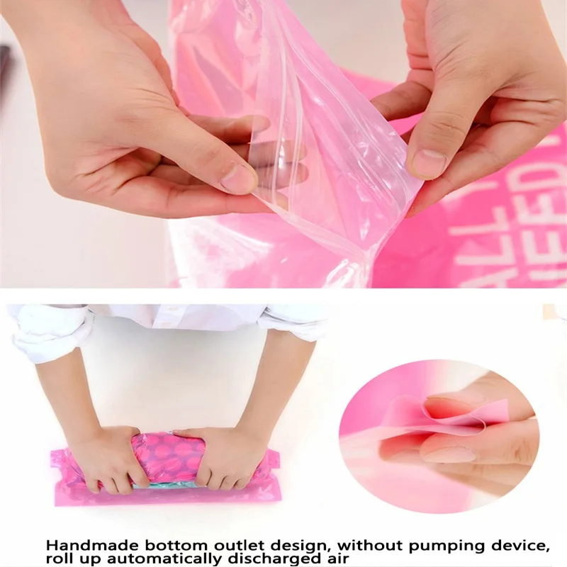 2 шт. вакуумные компрессионные сумки HMUNII водонепроницаемая сумка Органайзер для