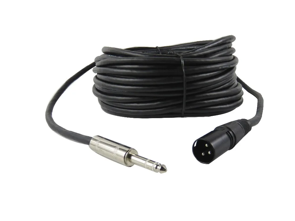 Кабель STARAUDIO SSMC 15M 50 футов (15 м) XLR с 3 контактным штекером на 5 дюймовый стерео