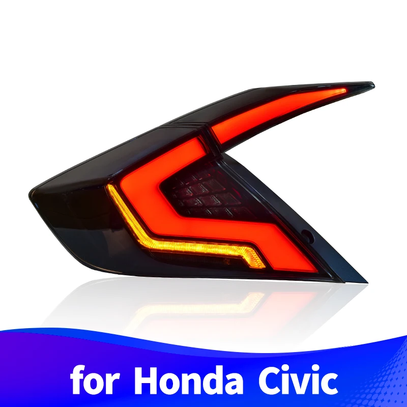 Хвост светильник в сборе для Honda Civic светодиодный Бег стоп сигнал