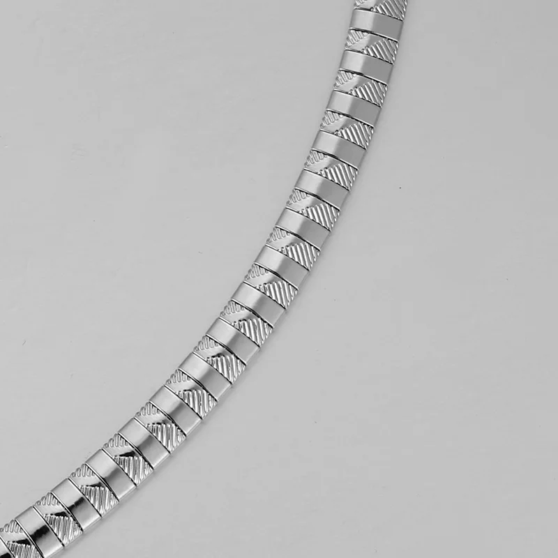 Серебро/лохматый золотой цвет Воротник Колье Ожерелье s змея из нержавеющей