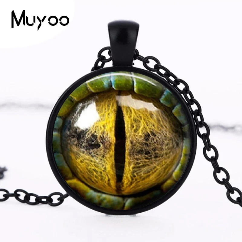 Женское ожерелье с подвеской кошачий глаз в стиле стимпанк|glass pendants jewelry|dragon