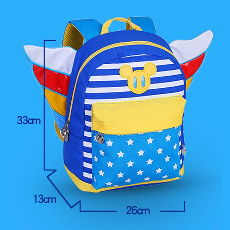 2018 Дисней Дети мультфильм рюкзак Ангел Дизайн детские школьные сумки милый цвет