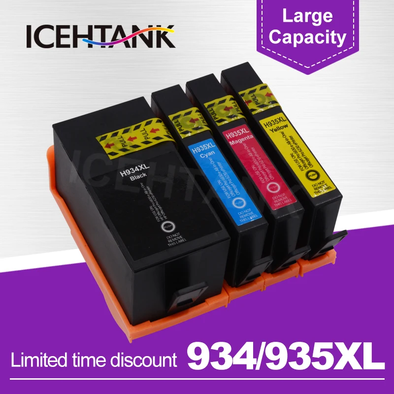 Сменный чернильный картридж ICEHTANK 934XL 935XL для картриджей принтеров HP 934 935 XL Officejet pro