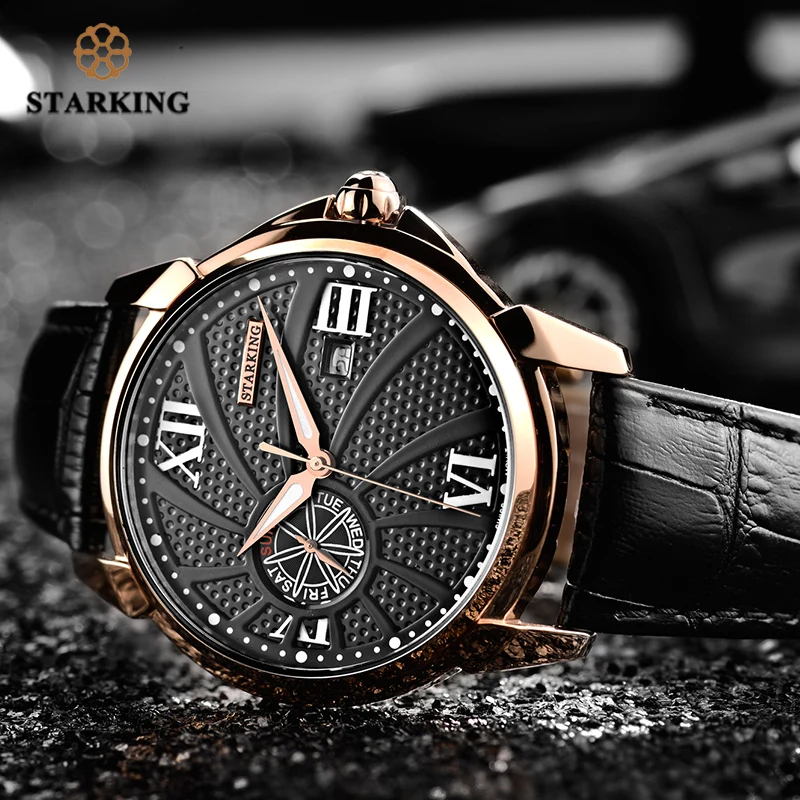 Часы наручные STARKING Мужские кварцевые модные спортивные с сапфировым стеклом