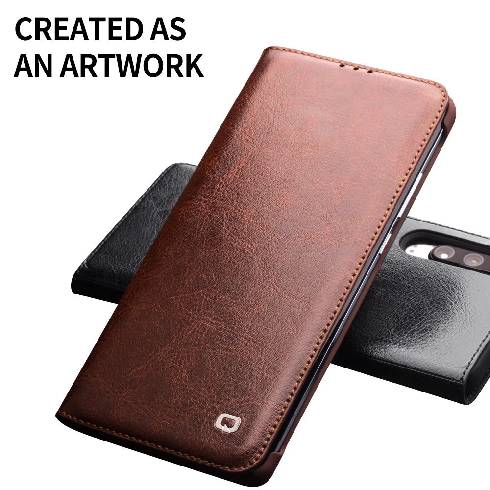 QIALINO роскошные кожаные телефон Обложка для huawei P30 Pro 6,47 дюйма ручной флип Ultra Slim Case для huawei P30 6,1 дюйма
