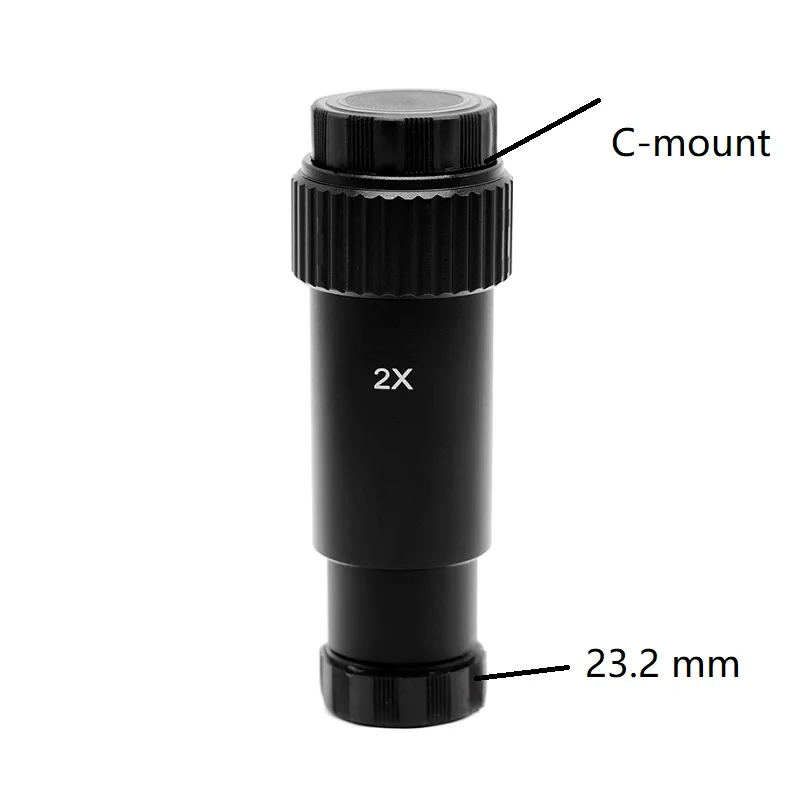 Микроскоп 2X C-mount Объектив C Mount интерфейс для микроскопа подключение с USB CCD цифровой окуляр промышленной камеры